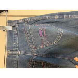 Vintage 70s Straight Leg High Waist Blue Denim Jeans